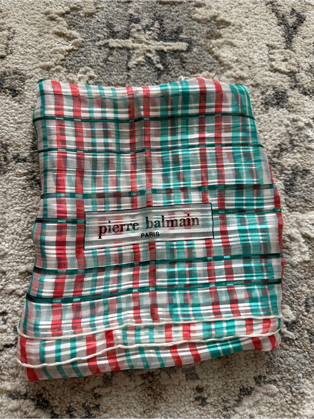Pierre Balmain 100% silk scarf